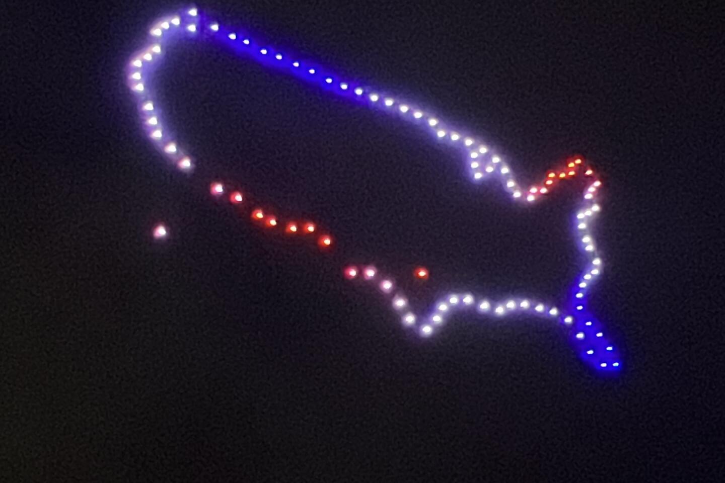 DRIFT's drone show lights up the sky on the 50th jubilee of the