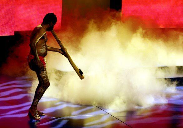 Thursday: Day In Photos, Aboriginal dancer performs during the opening ceremony of the 58th FIFA Congress