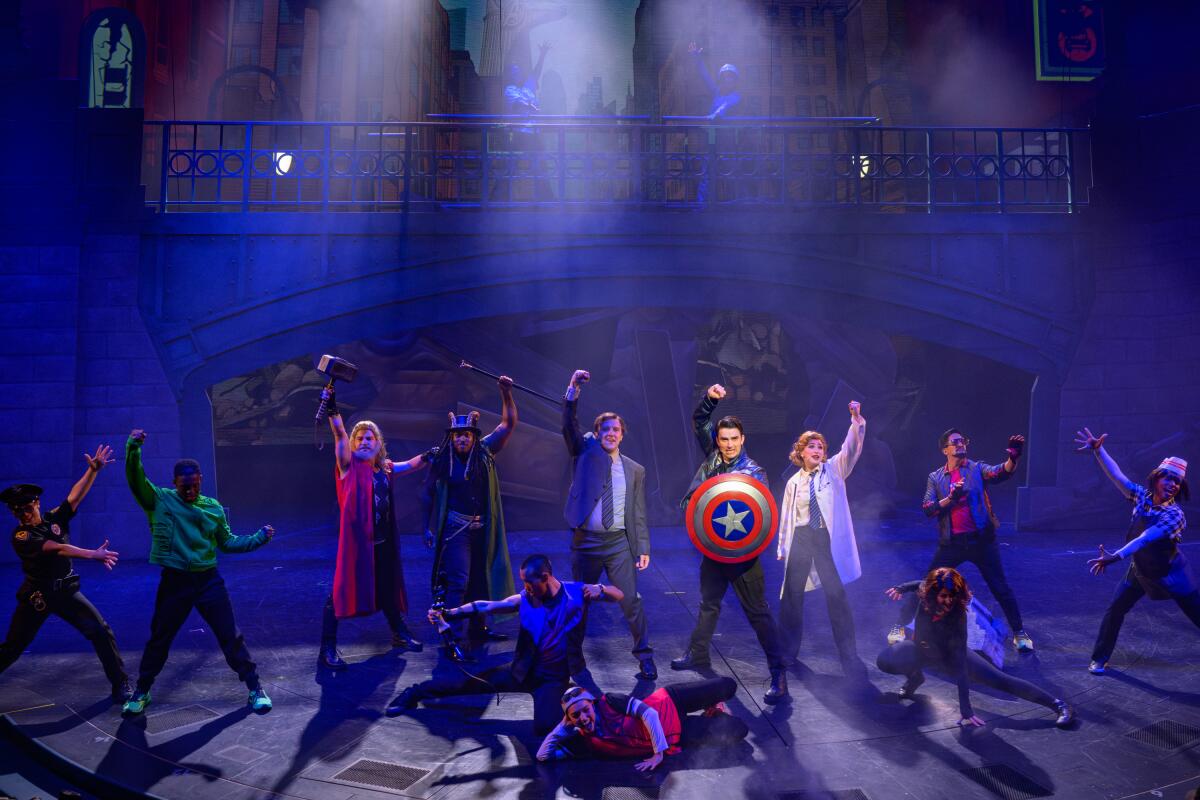 “Rogers: The Musical” incluye la participación de algunos de los personajes de los Avengers.