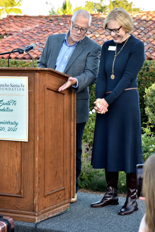 Kevin Crawford (RSFF board chair), Christy Wilson (former RSFF president/CEO)