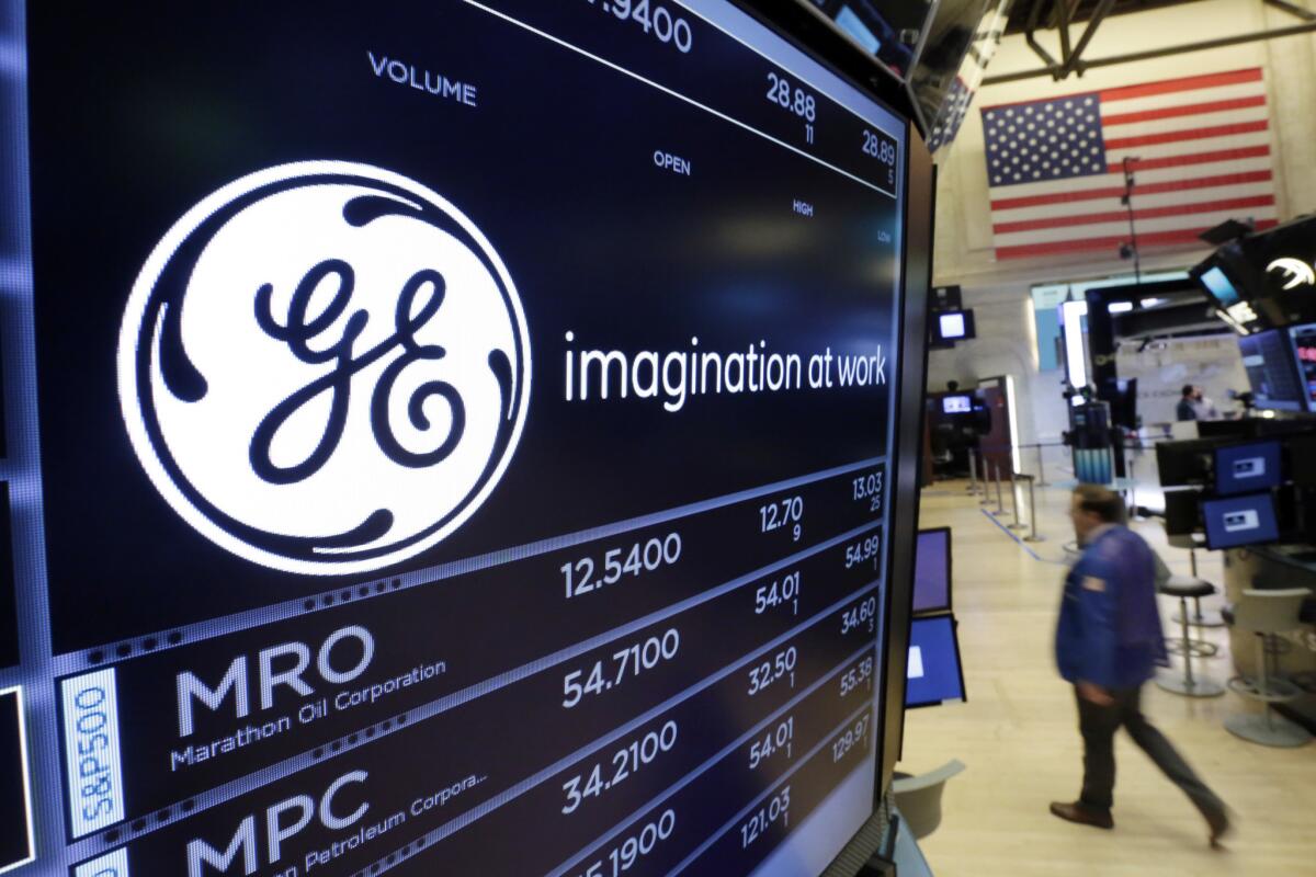 GE at the NYSE