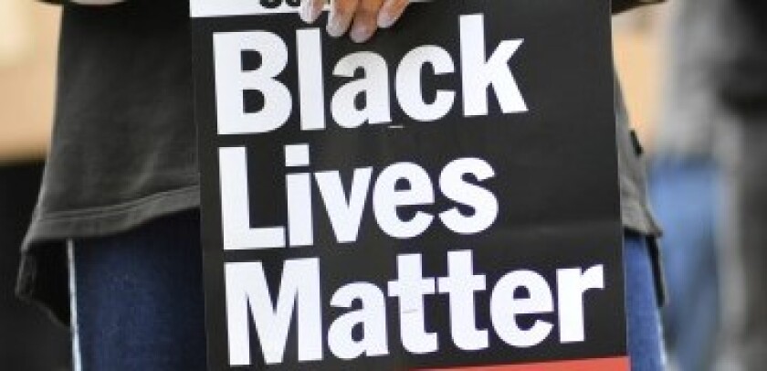 Black Lives Matter sign