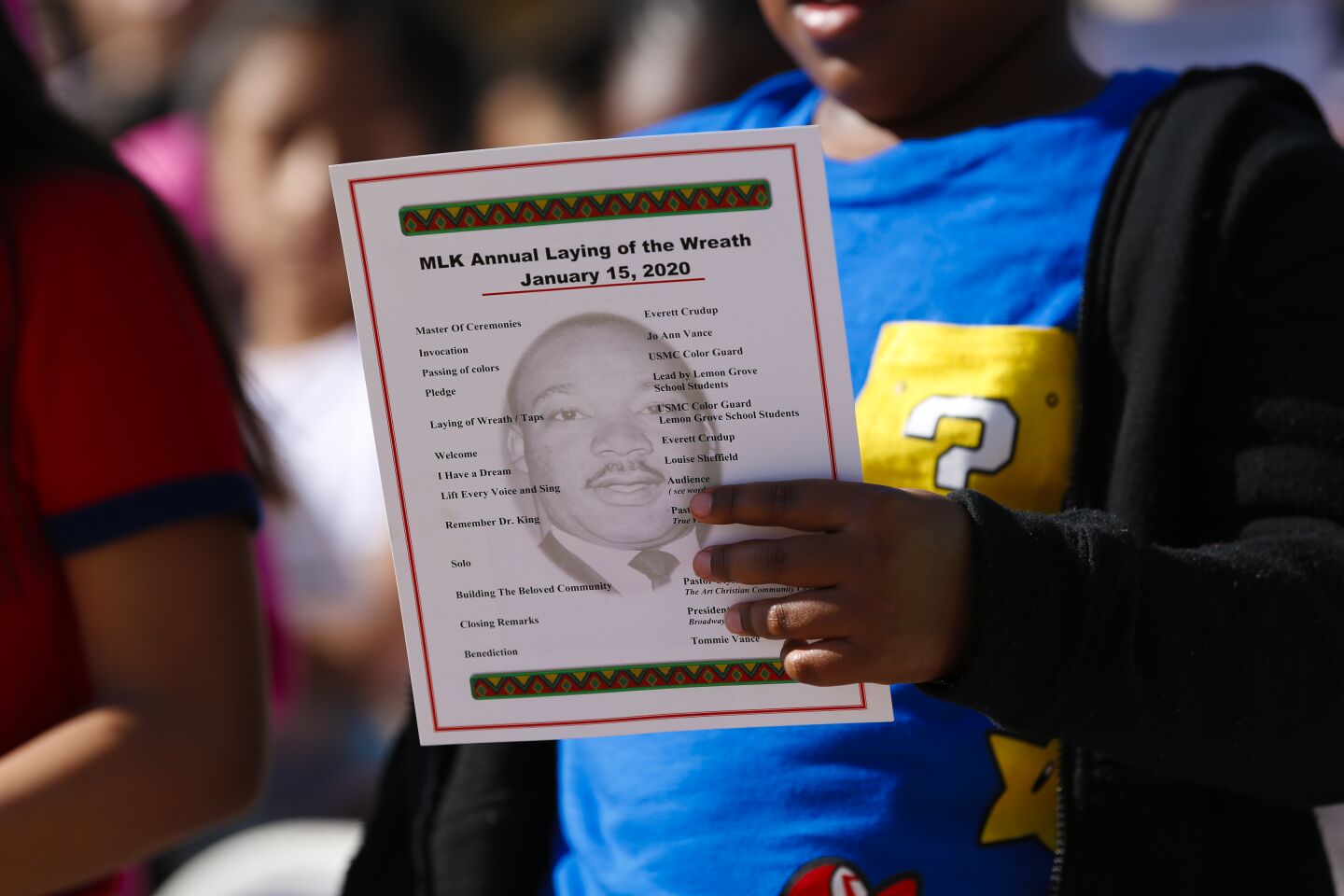 As part of the MLK Annual Laying of the Wreath on January 15, 2020, local elementary school children were invited to take part in the ceremony. Construction for the Martin Luther King, Jr. Way promenade began back on September 2018 and completed in February 2019.,