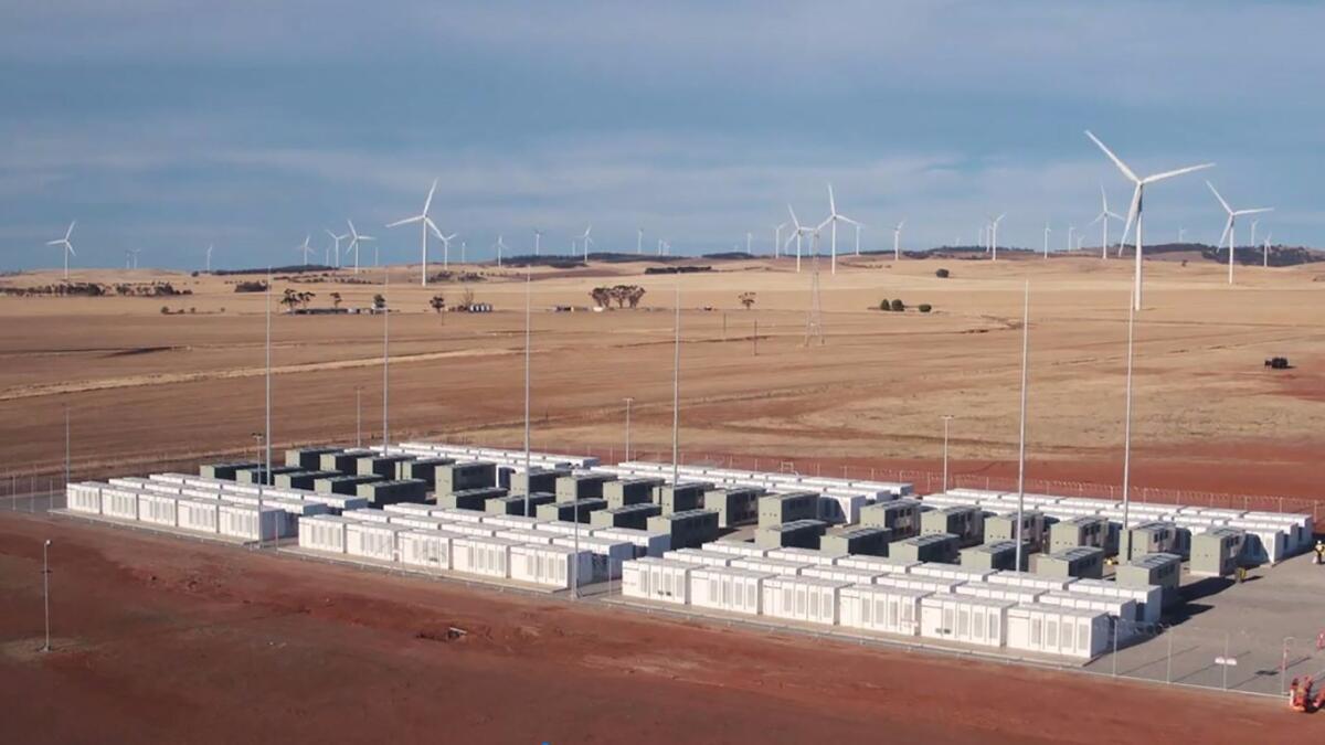 Tesla's 100-megawatt battery in Jamestown, Australia