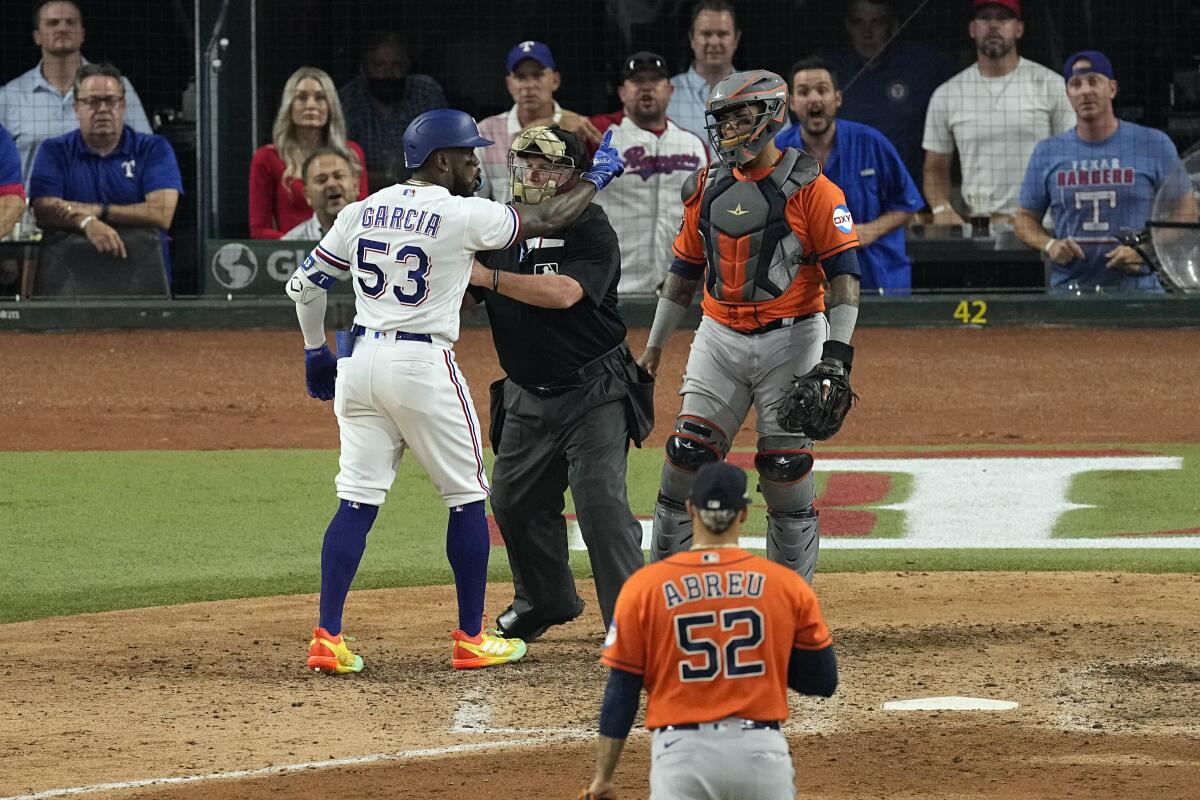 Astros reliever Abreu appeals suspension for throwing at García