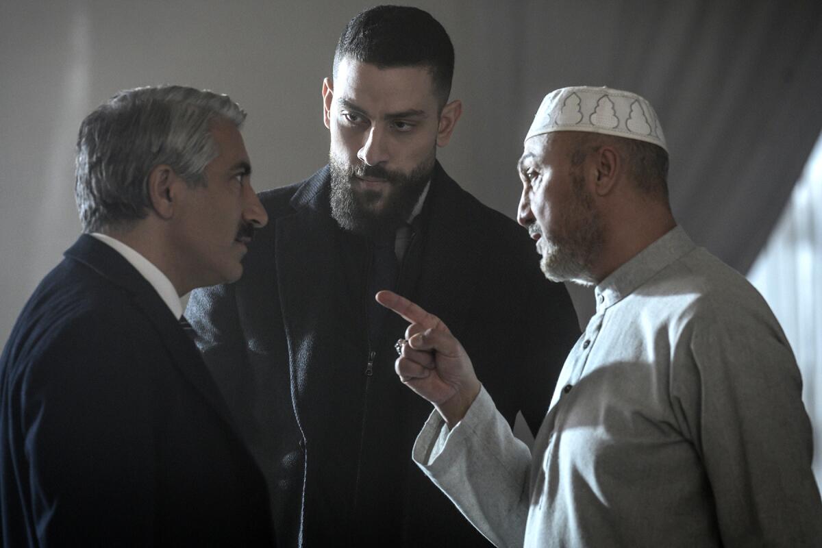  Piter Marek,  left, Zeeko Zaki and David Diaan  in "FBI" on CBS.