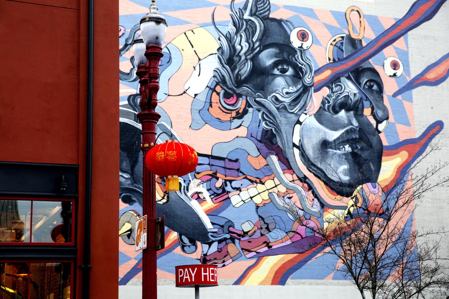 A mural in Portland's Chinatown.