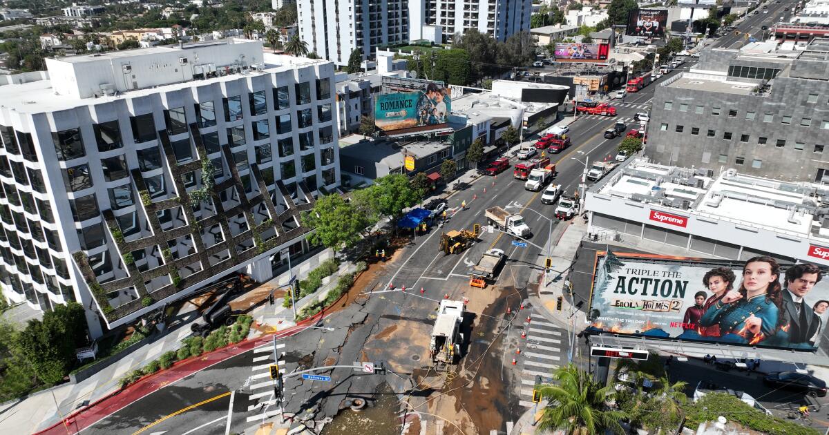 Un tronçon de Sunset Boulevard sera fermé pendant que les équipes réparent un ponceau cassé