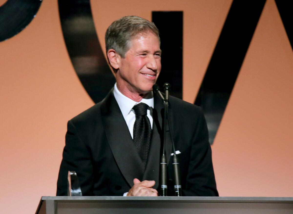 Lionsgate CEO Jon Feltheimer accepts the Milestone Award from the Producers Guild of America in January. His company has a deal with Hunan TV.