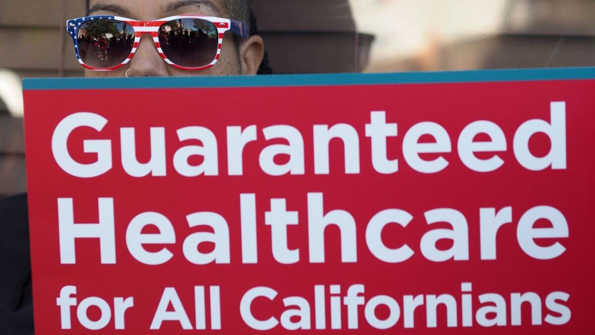 Single-payer healthcare has become a political marker for the top Democratic in the race for California governor, and has emerged as the biggest policy flashpoint in the campaign.