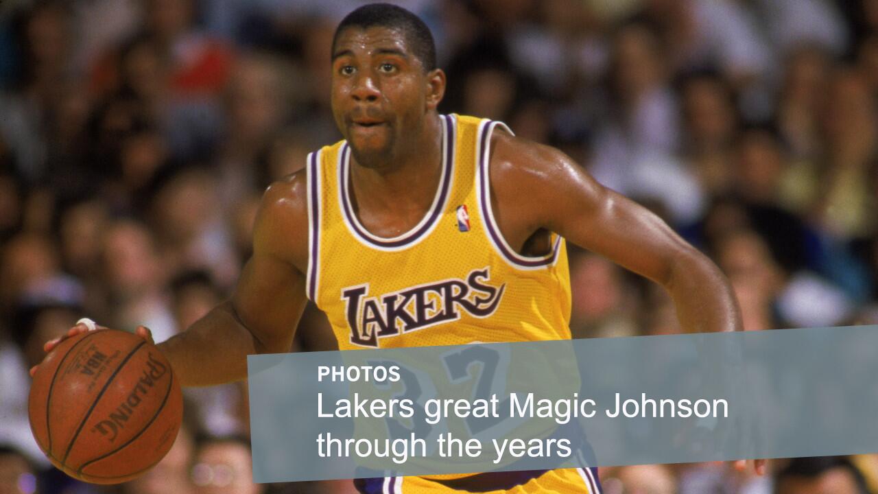 Mark Jackson 13 Magic Johnson All Star Game Blue Basketball Jersey