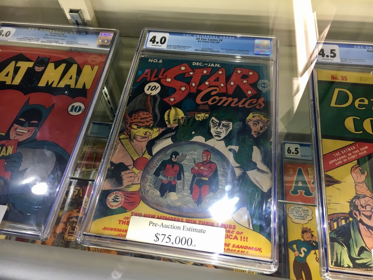 A 10-cent issue of "Star Comics" is on display at the Heritage Auctions booh (#900).
