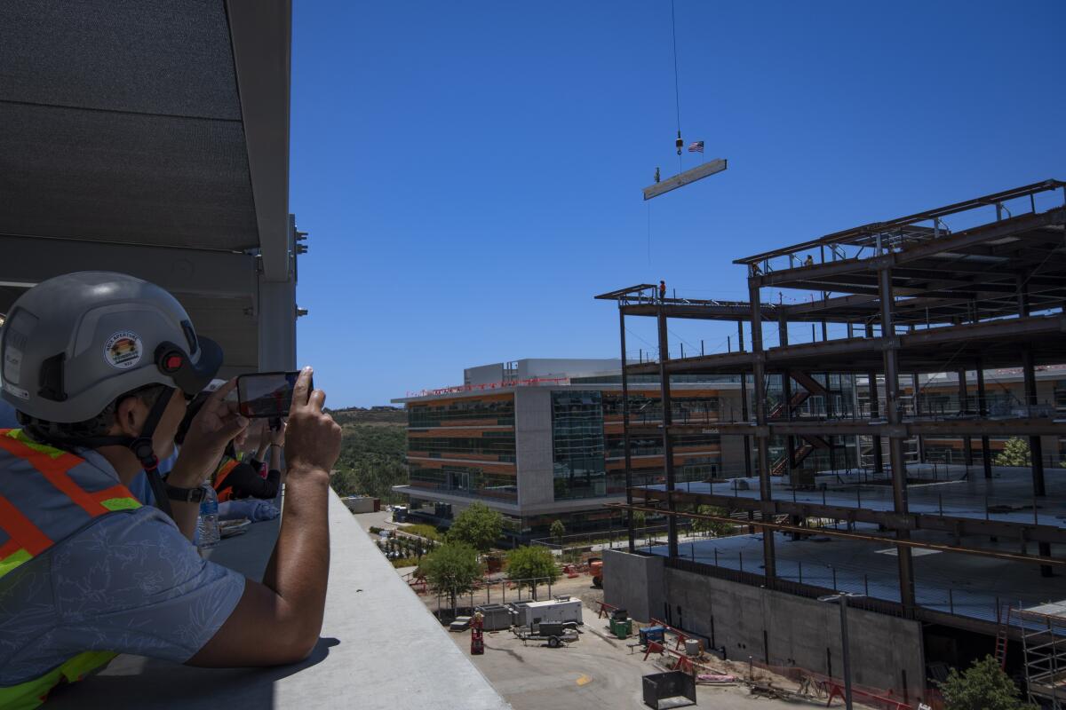 The Aperture Del Mar topping out ceremony on June 21.