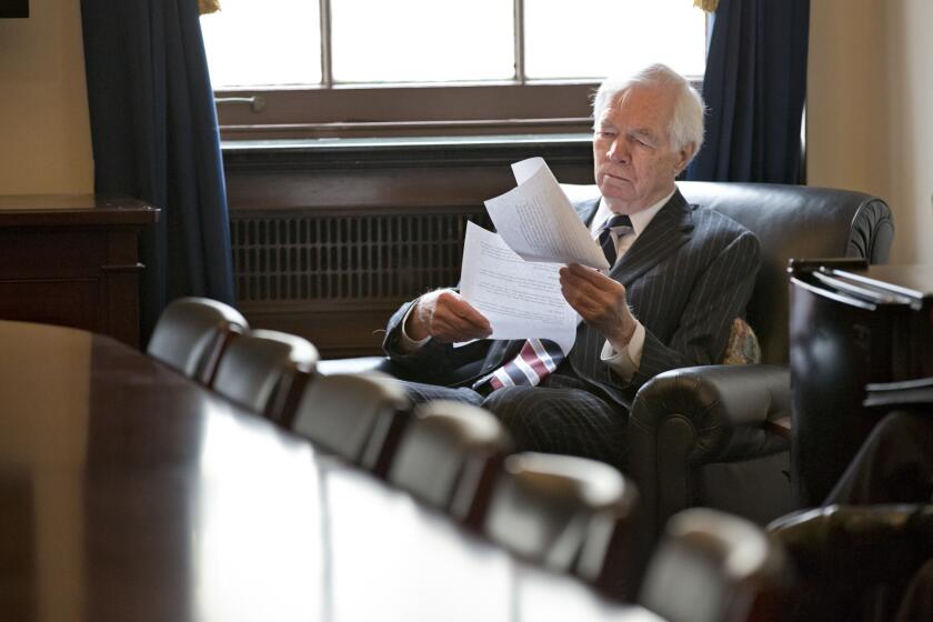 Sen. Thad Cochran (R-Miss.) on Capitol Hill in Washington.