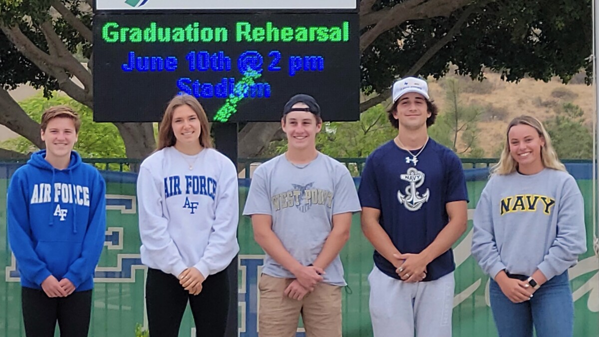 La Costa Canyon Sends Five Students To U S Military Academies Encinitas Advocate La Costa Canyon Sends Five Students To U S Military Academies Encinitas Advocate