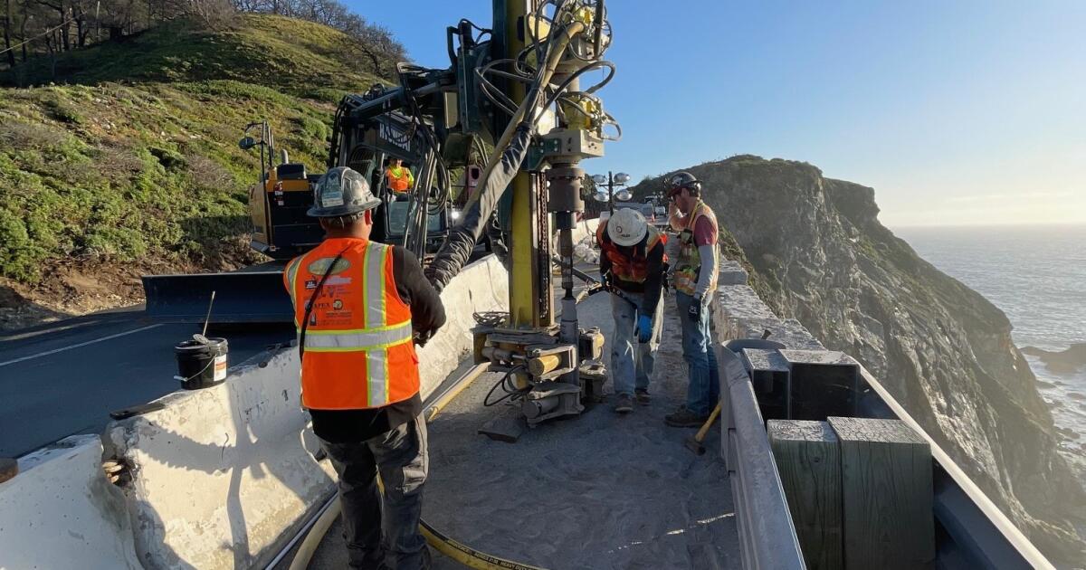 Highway 1 collapse in Big Sur was caused by weather, waves, gravity. That's the good news