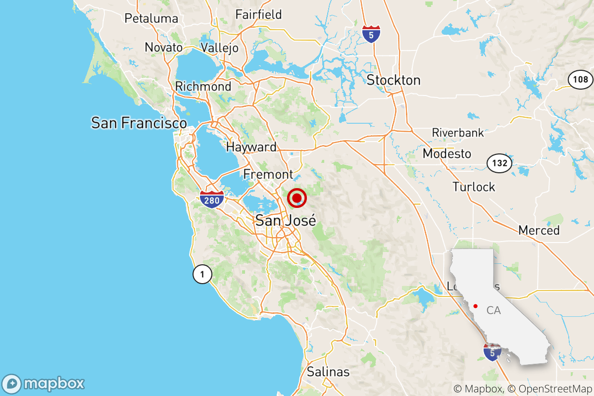 A magnitude 3.3 earthquake was reported Monday afternoon at 1:27 p.m. Pacific time two miles from Fremont, Calif. 