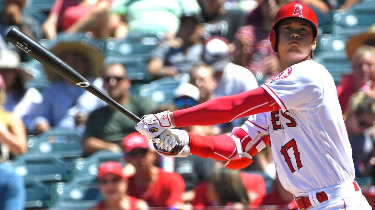 Shohei Ohtani has been out since June 6 because of what has been diagnosed as a grade 2 sprain of his right ulnar collateral ligament.