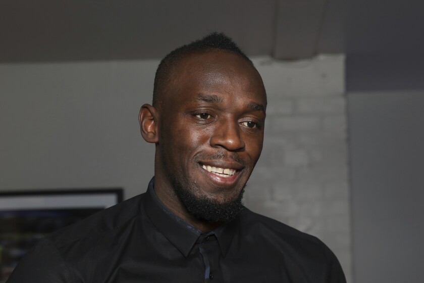 Jamaican sprinter Usain Bolt