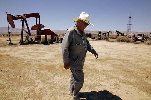Bruce Holmes sank this well a few years ago in Maricopa, Calif., after scraping together $250,000 to drill when oil sold for just $25 a barrel. Now it fetches more than $115 a barrel, bringing him $3,000 a day. "The oilman, the bootlegger, the pornographer,'' Holmes said. "People utilize the services we provide, then curse us for providing them.''