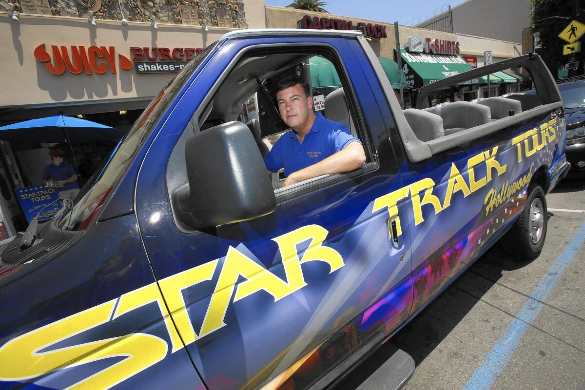 Jeff Napshin, owner of Star Track Tours, says competitors harassed and assaulted him. “It was literally months of hell and months of getting verbally and physically attacked,” he said.