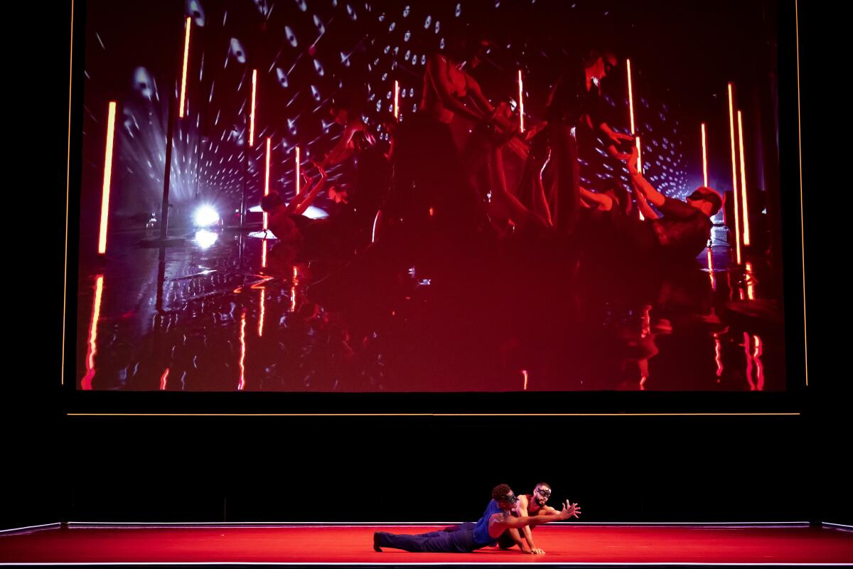 A dancer in L.A. Dance Project's"Romeo & Juliet Suite" performs onstage