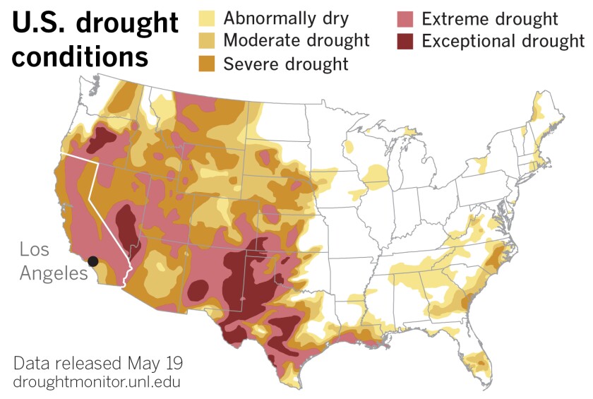 U.S. Drought Monitor issued May 19, 2022