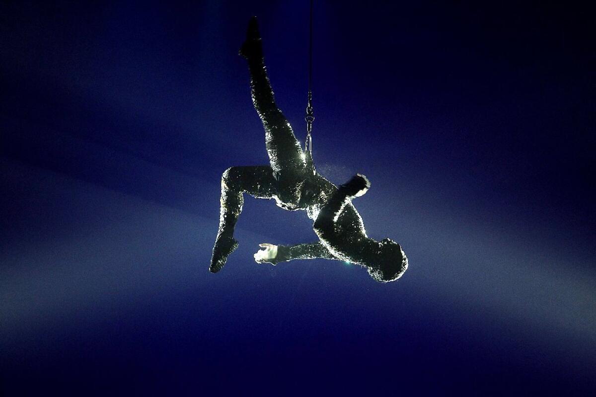 File photo of Cirque du Soleil at the Port of Los Angeles in October, when the company performed "Totem."
