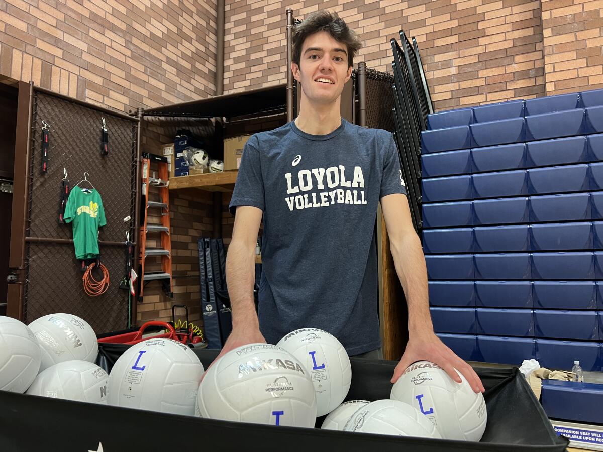 Sean Kelly is a 6-foot-7 UCLA-bound senior volleyball player at Loyola considered the best in the nation.