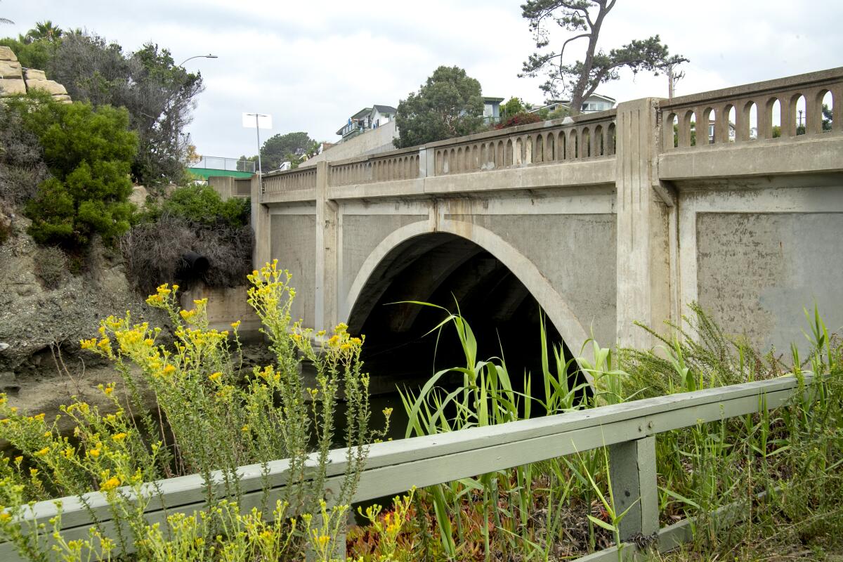 Aliso Creek Bridge, now renamed Officer Jon Coutchie Memorial Bridge.