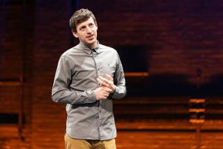 Alex Edelman in the Broadway run of his one-man show, "Just for Us," now playing at the Mark Taper Forum.