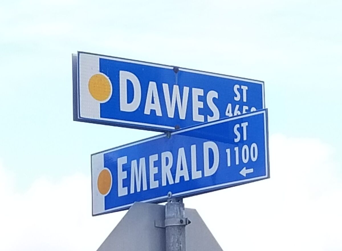 Dawes and Emerald streets