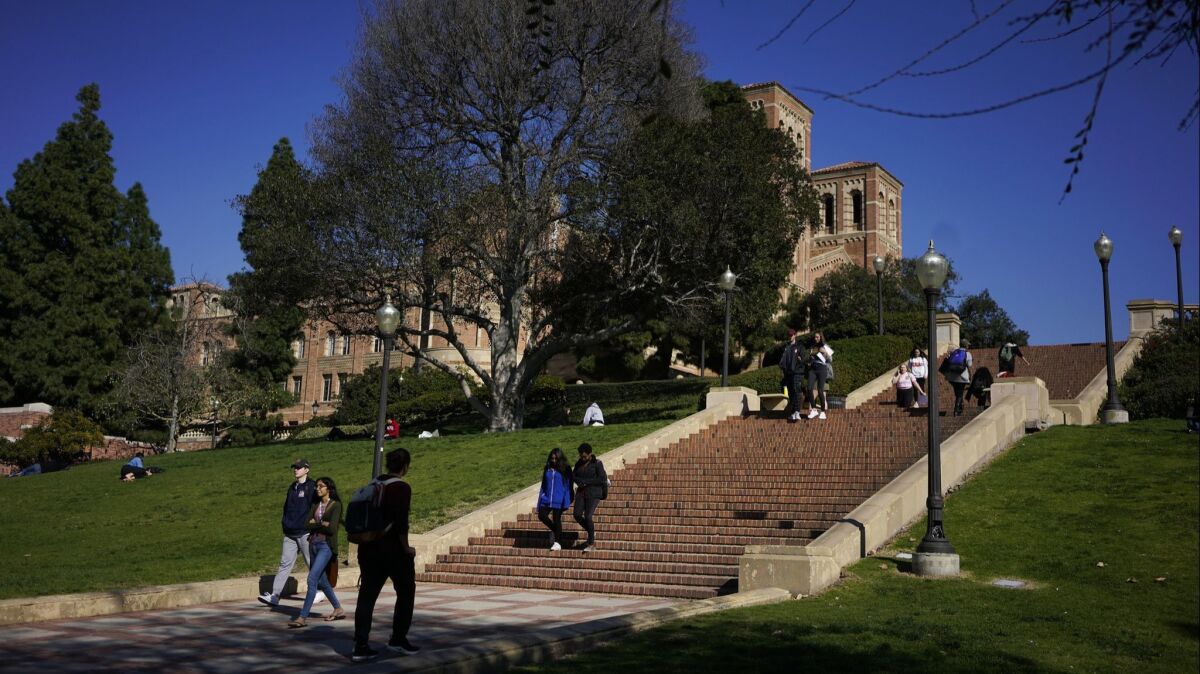 Health officials warned this week that people who spent time at UCLA, above, and Cal State Los Angeles might be at risk of catching measles. A UCLA student has been infected with the disease.