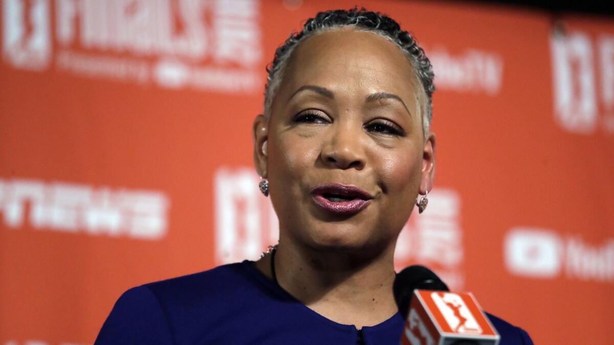 Former WNBA president Lisa Borders has been named Time's Up's first president and CEO.