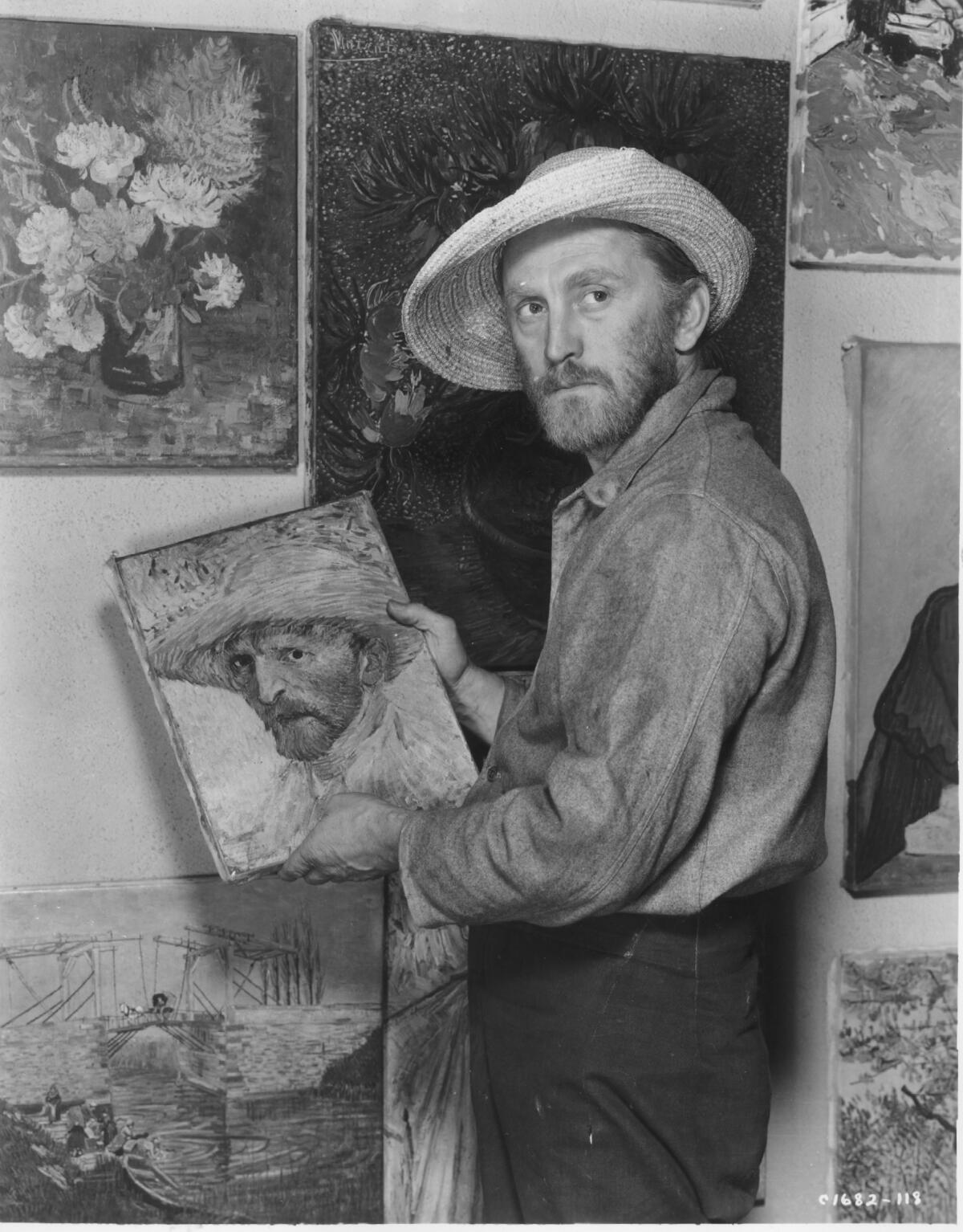 Kirk Douglas as Vincent van Gogh in "Lust for Life" (1955).