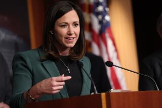 Sen. Katie Britt speaks at a press conference on border security at the U.S. Capitol on December 07, 2023 in Washington, DC. 