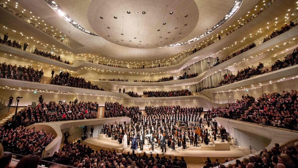 Opening night at the Elbphilharmonie.