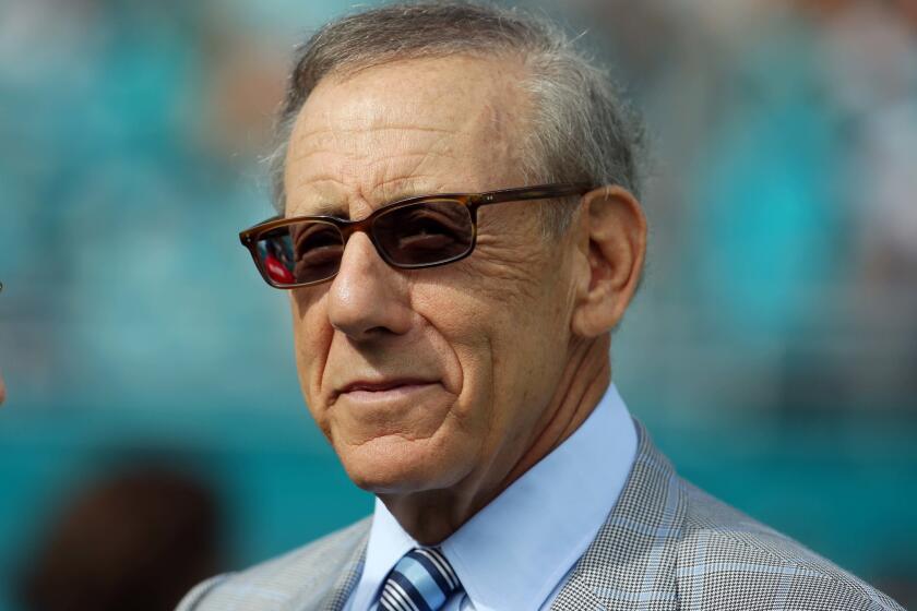 Miami Dolphins owner Stephen Ross during the first half of an NFL football game against the Indianapolis Colts, Sunday, Dec. 27, 2015, in Miami Gardens, Fla. (AP Photo/Lynne Sladky) ORG XMIT: OTK