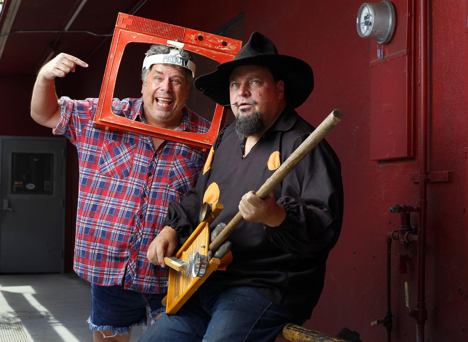 Mojo Nixon, left, and Skid Roper