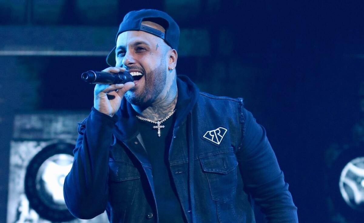 El cantante Nicky Jam durante una de sus presentaciones.