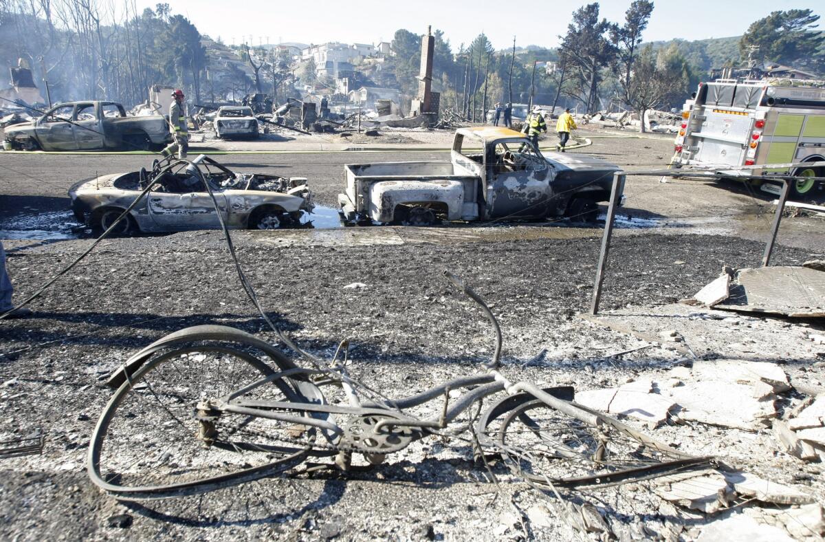 The San Bruno gas explosion aftermath: eight dead, 38 homes destroyed.