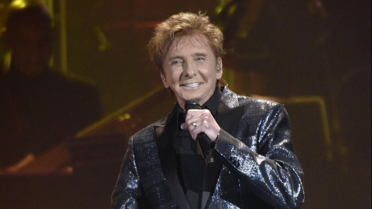 Barry Manilow at a performance in Rosemont, Ill., on July 29, 2017. The singer will return to the Las Vegas stage later this month.