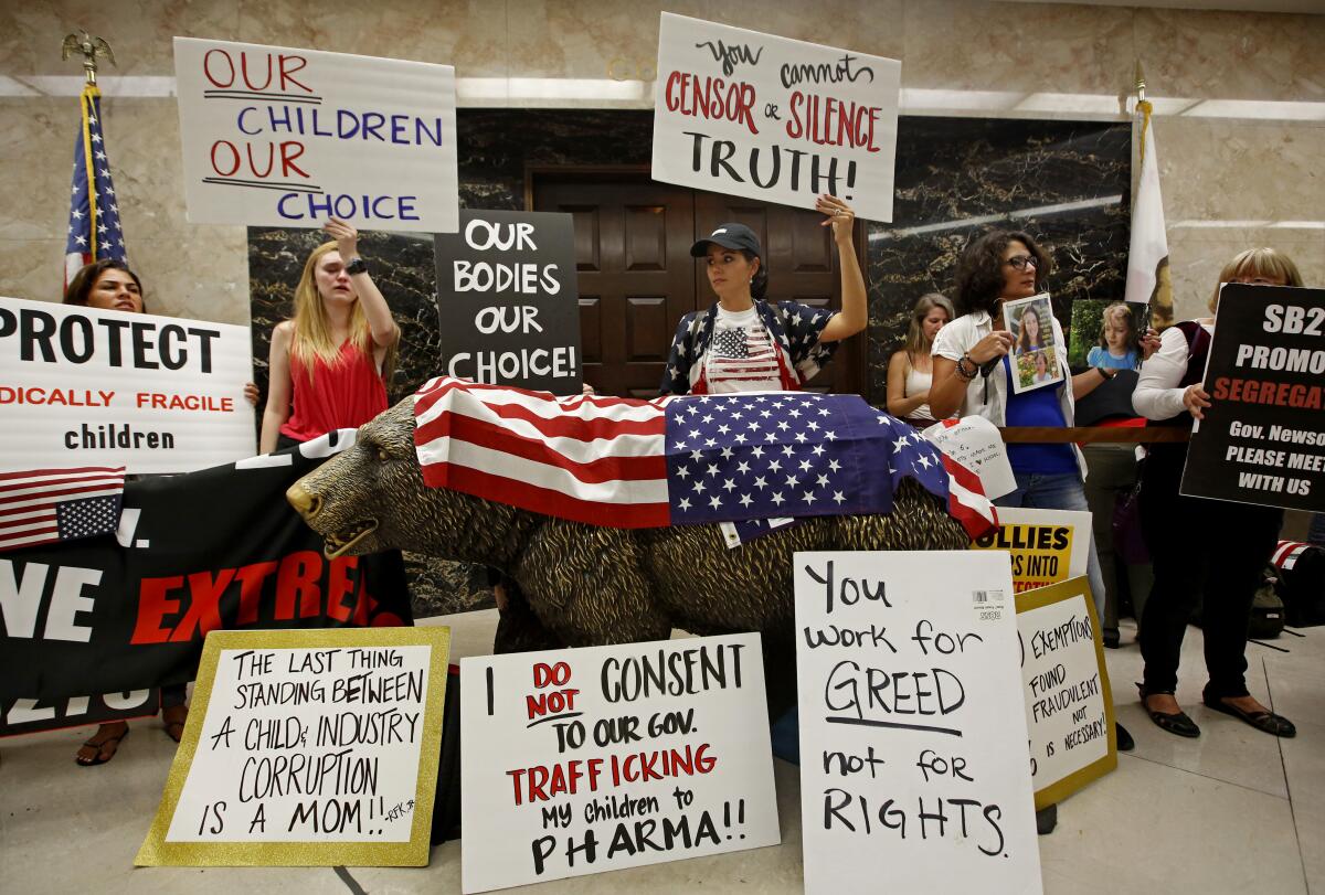 SB 276: The hidden battle over California’s new vaccine law - Los