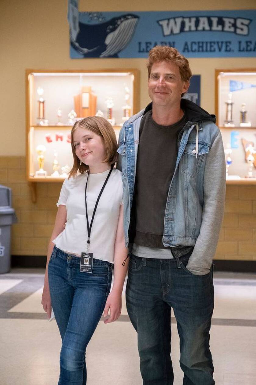 Hilde Lysiak with her father. The young journalist inspired the Apple TV+ series “Home Before Dark.”