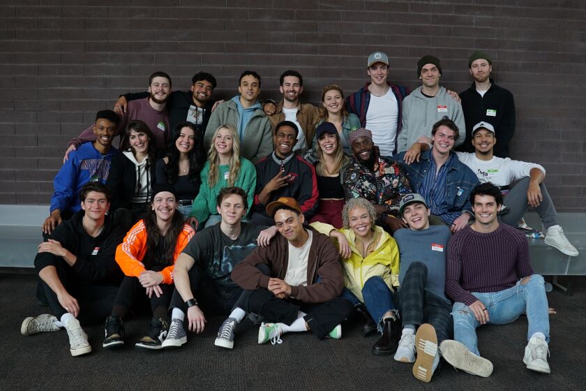 The cast of La Jolla Playhouse's upcoming world premiere musical "The Outsiders."
