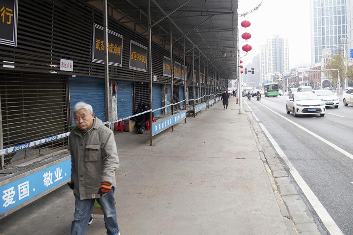 Many of the first cases of coronavirus had connections to a seafood market in Wuhan, China, which was closed for an investigation.
