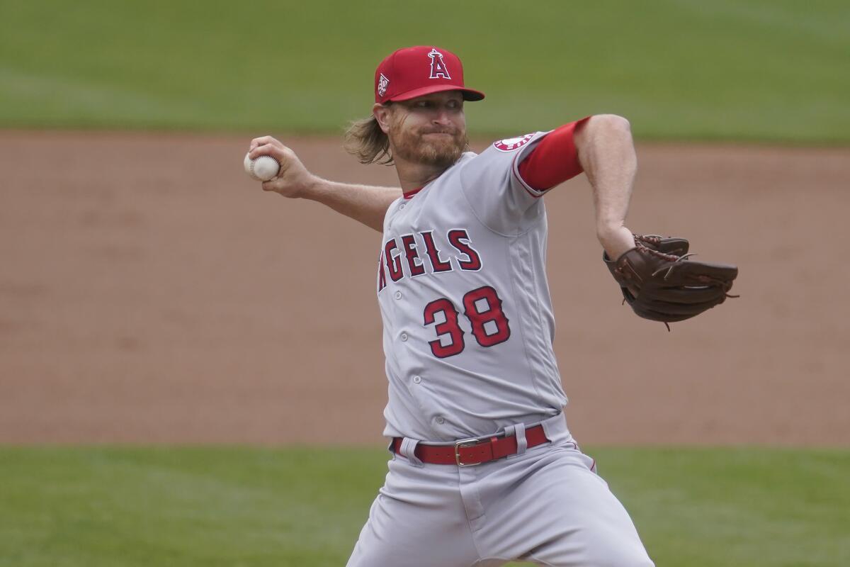 Alex Cobb of the Angels.