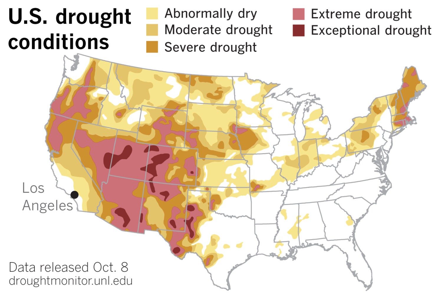 La Nina May Signal Scant Relief From California S Seemingly Endless Loop Of Hot Dry Weather Los Angeles Times