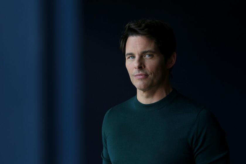 WEST HOLLYWOOD, CA-APRIL 8, 2019: James Marsden, who stars in the upcoming Netflix black comedy, "Dead to Me," is photographed at Palishouse in West Hollywood. (Katie Falkenberg / Los Angeles Times)