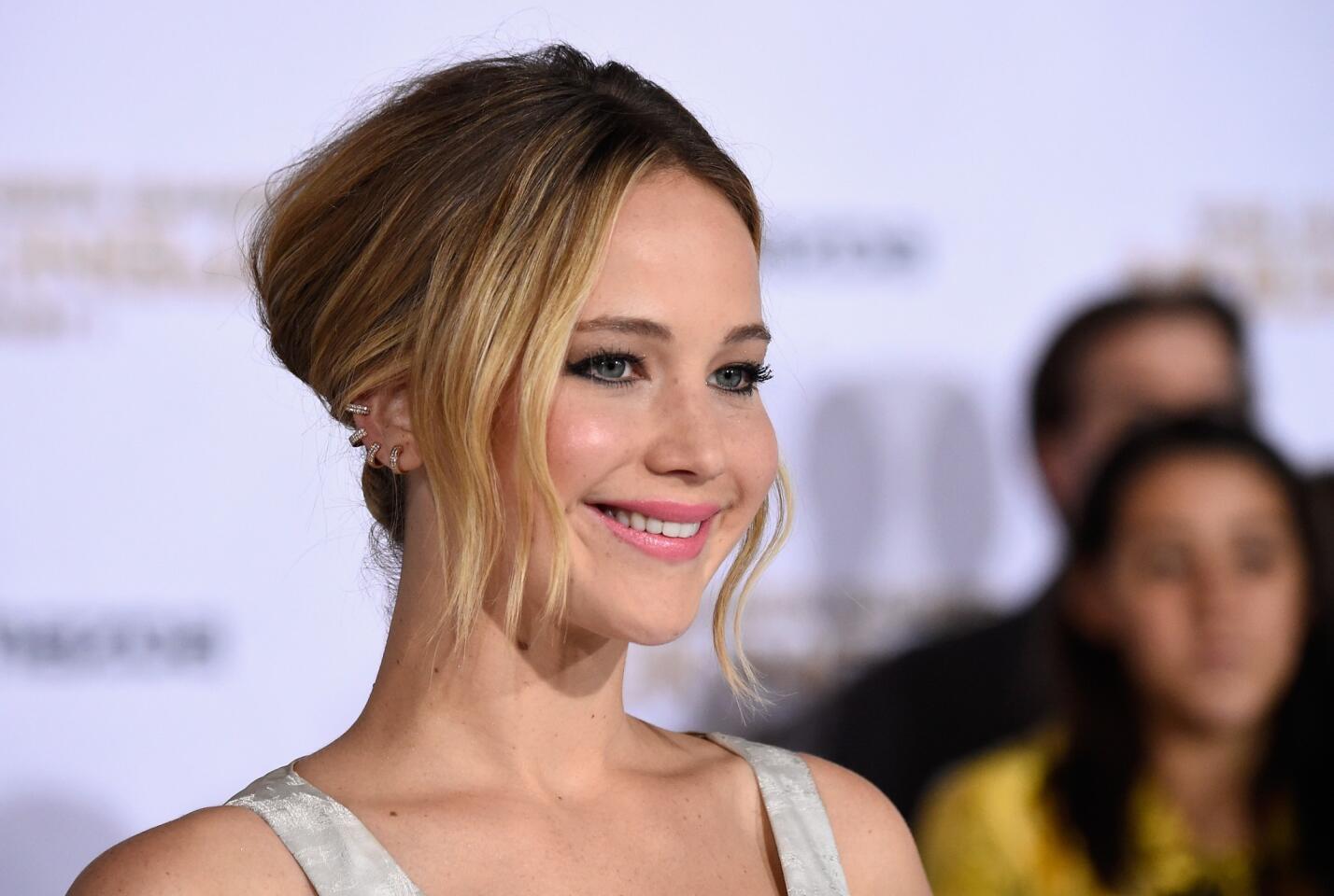 Jennifer Lawrence attends the Los Angeles premiere of "The Hunger Games: Mockingjay -- Part 1."